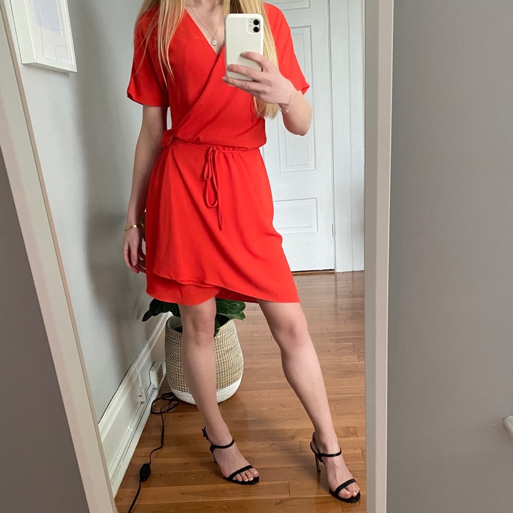 Aritzia Babaton wrap dress